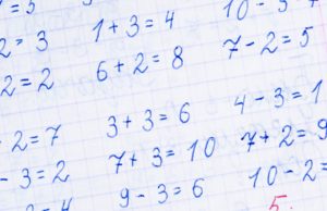primary school arithmetic exercise book page