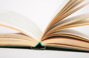 A book lying open