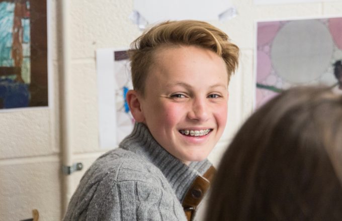 A picture of a young male smiling