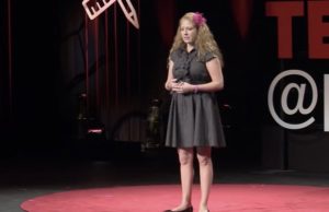 An image of AnneMarie Rossi on stage